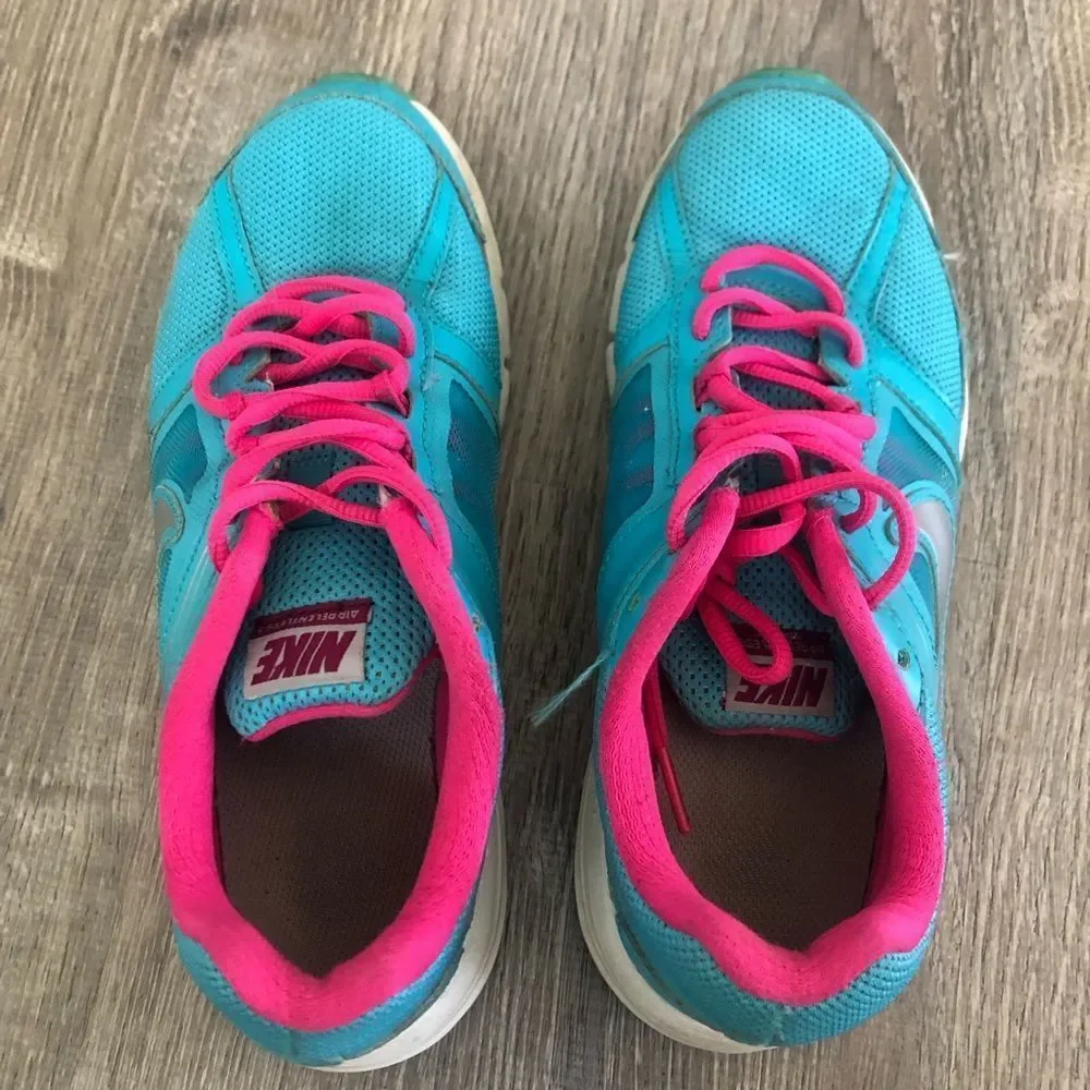 Nike Air Relentless 3 Womens Blue Pink Athletic Running Shoes Sneakers‎ Size 7